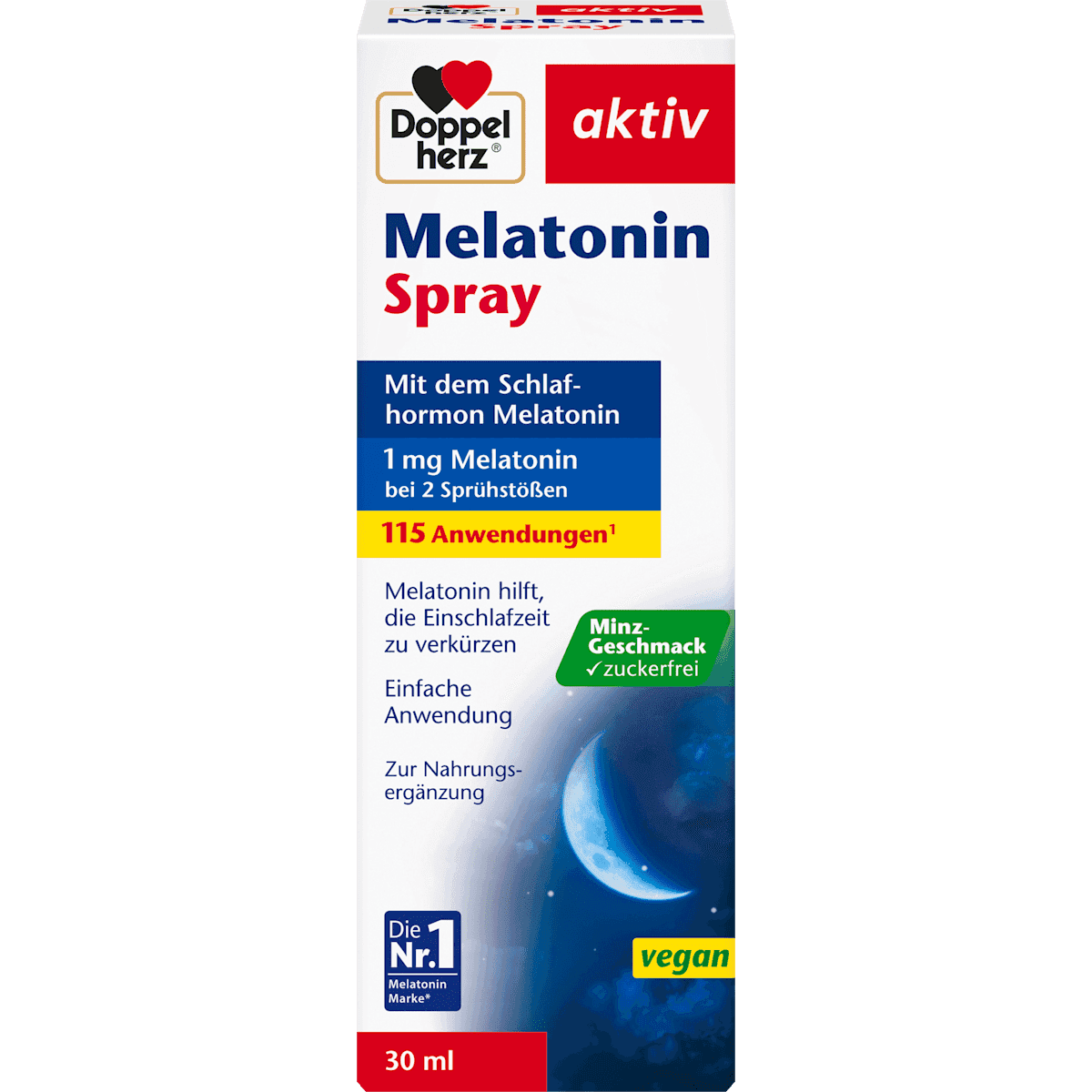 Doppelherz Mélatonine Spray, 30 ml — produit allemand authentique au Maroc