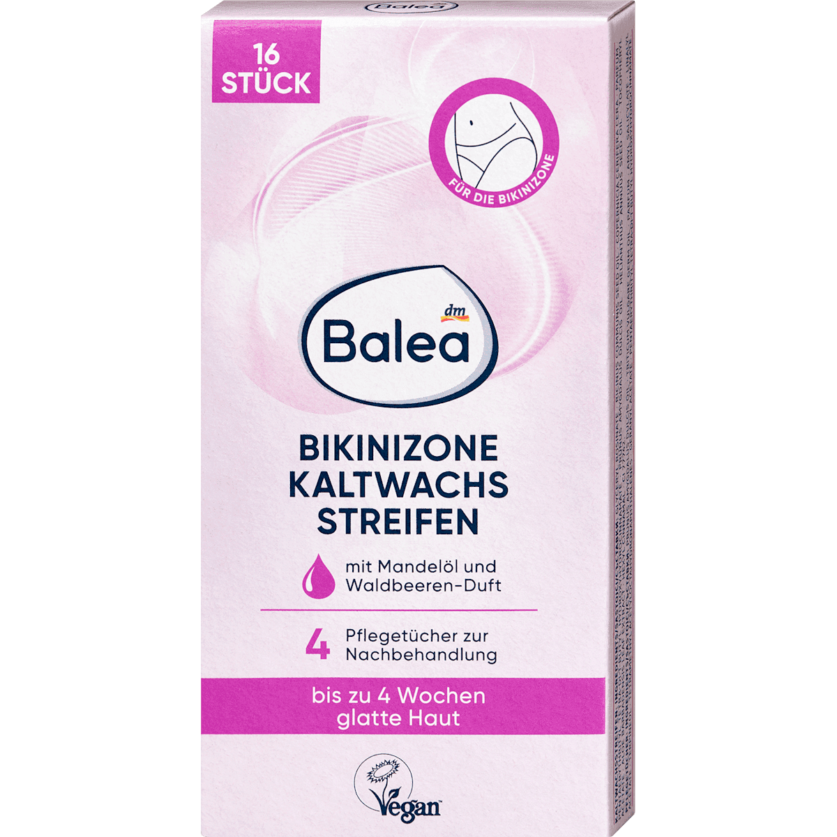 Balea Bandes de cire froide Bikinizone, 16 pièces — produit allemand authentique au Maroc