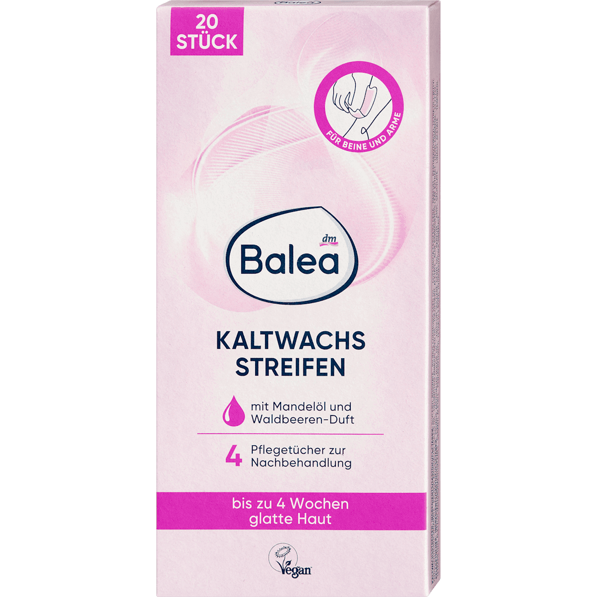 Balea Bandes de cire froide corps, 20 pièces — produit allemand authentique au Maroc