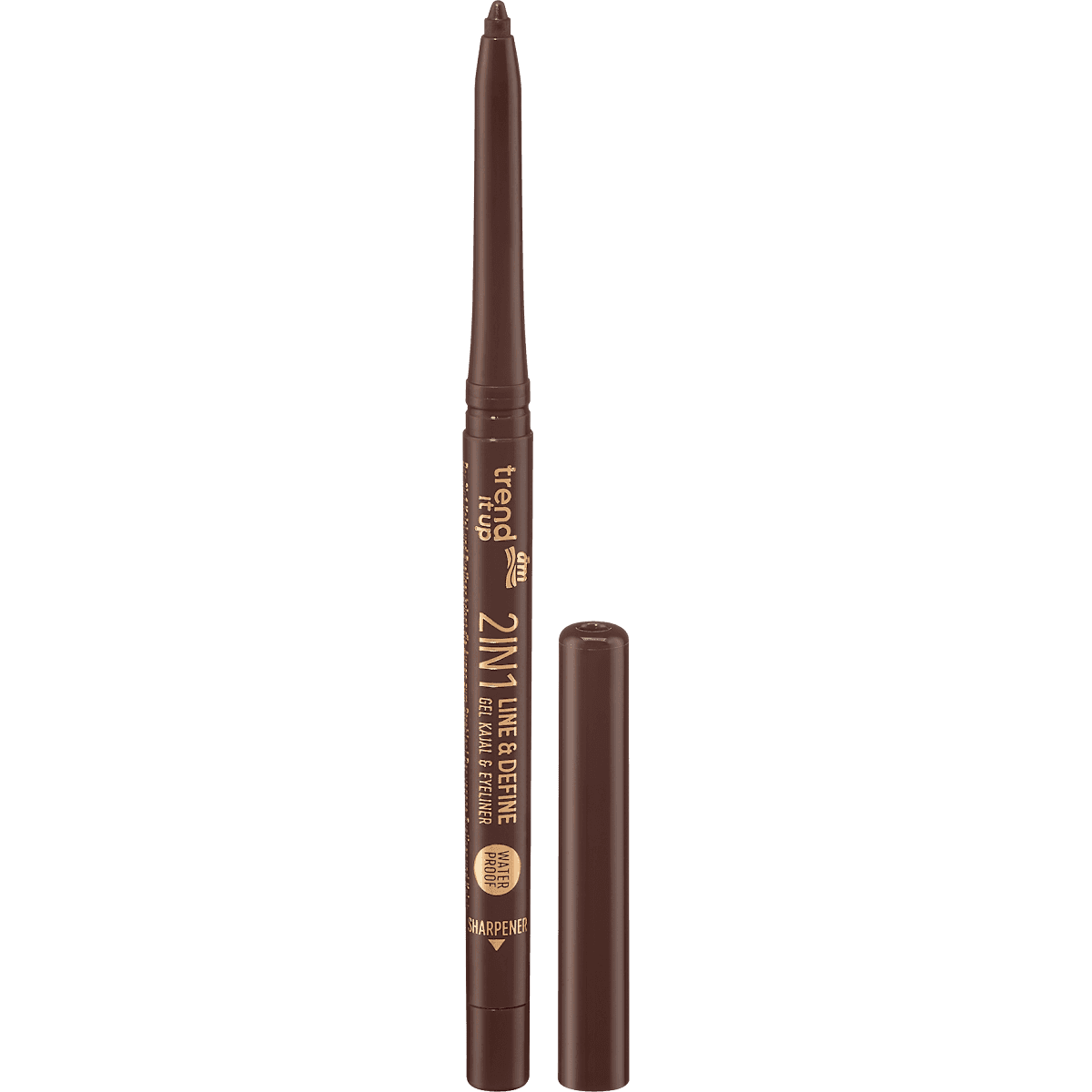 trend !t up Khôl & Eyeliner gel 2en1 Line & Define Waterproof 030, 0,35 g — produit allemand authentique au Maroc