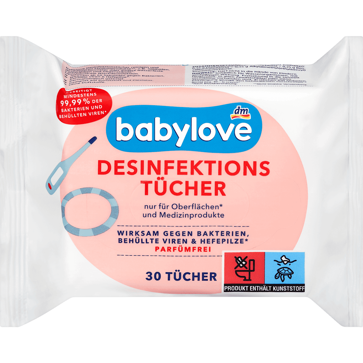 babylove Lingettes désinfectantes, 30 pièces — produit allemand authentique au Maroc