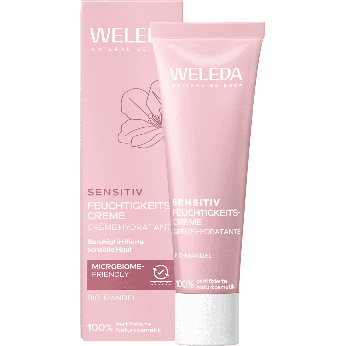 Weleda crème hydratante Sensitiv amande, 30 ml — produit allemand authentique au Maroc