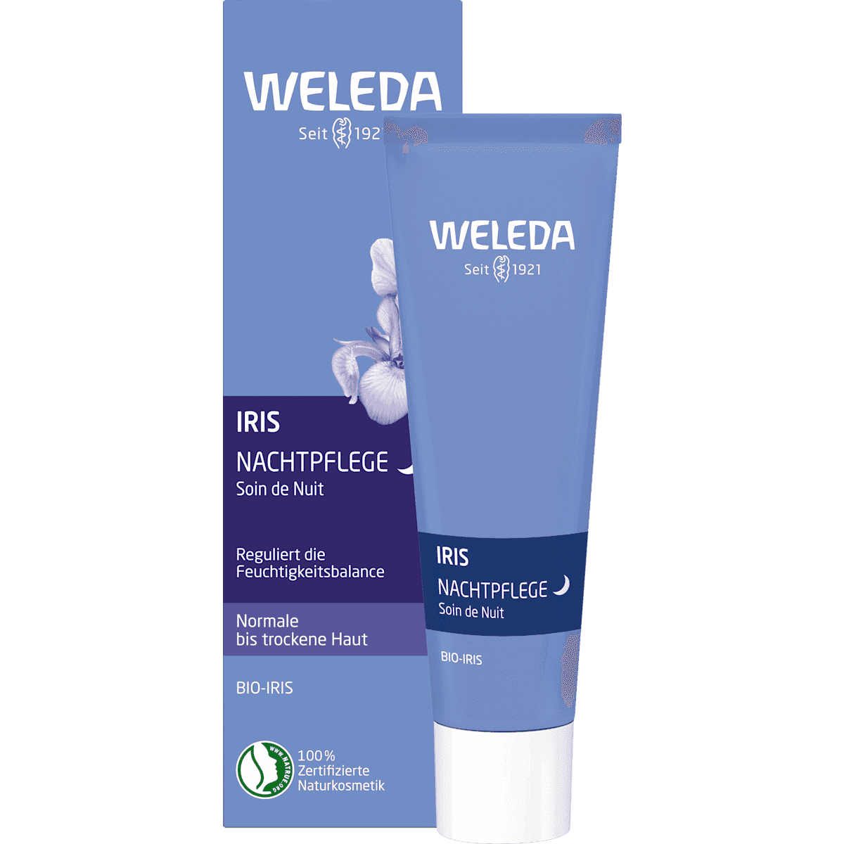 Weleda Crème de nuit Iris, 30 ml — produit allemand authentique au Maroc