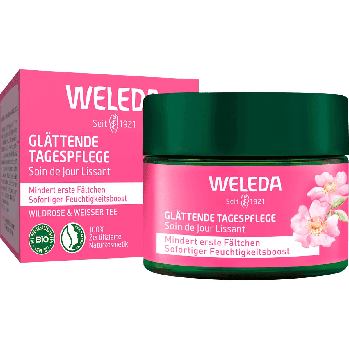 Weleda crème de jour lissant Wildrose, 40 ml — produit allemand authentique au Maroc