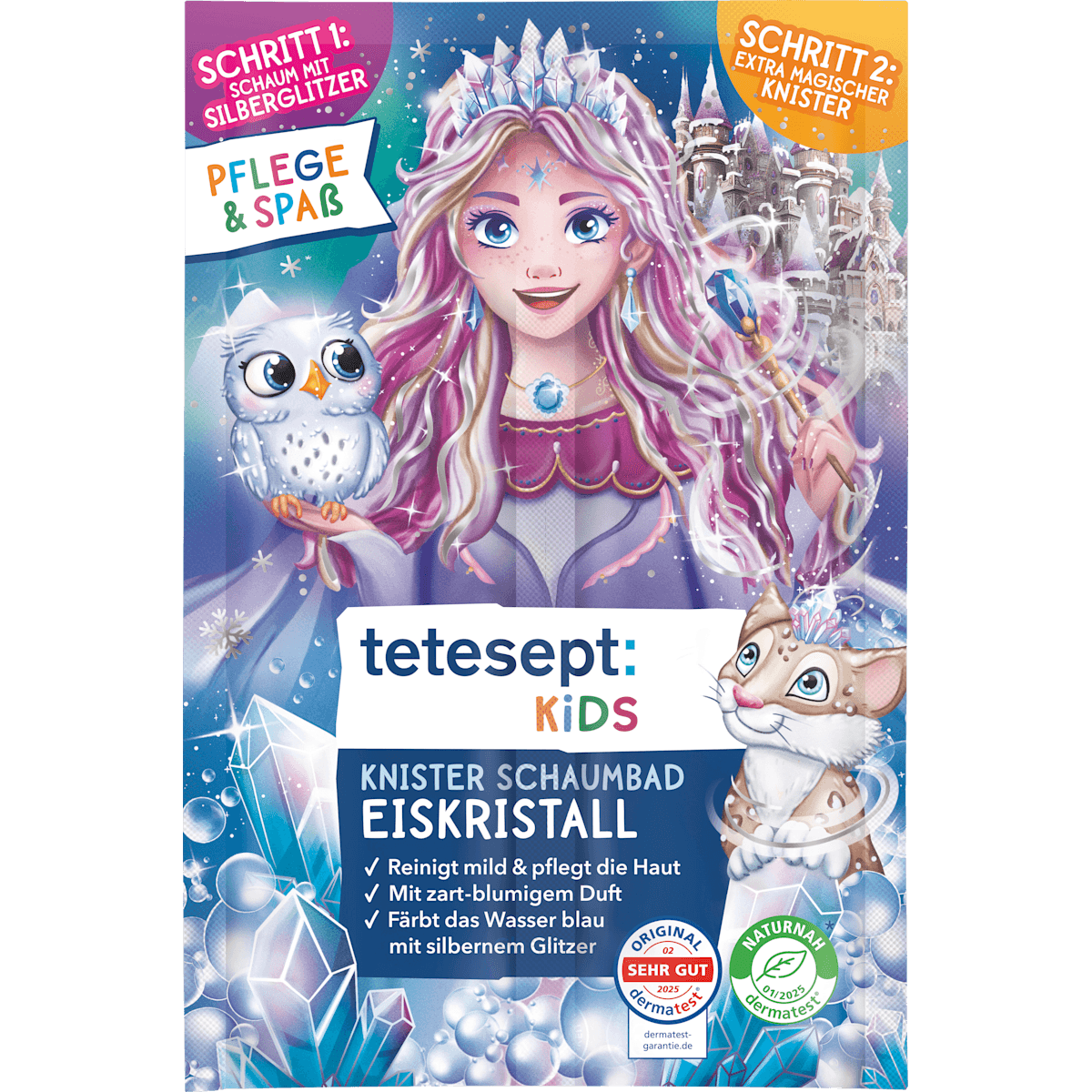 tetesept : KIDS Bain moussant Plaisir du bain Eiskristall, 45 g — منتج ألماني أصلي في المغرب