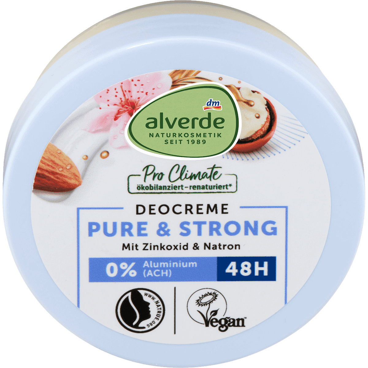 alverde NATURKOSMETIK Déodorant crème Pure & Strong, 50 ml — منتج ألماني أصلي في المغرب