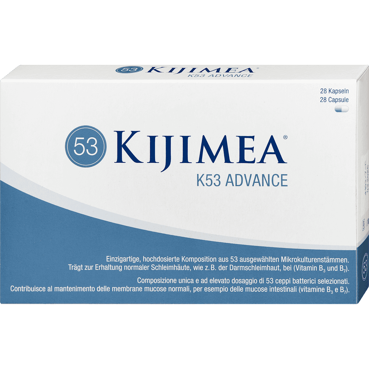 Kijimea K53 Advance gélules 28 pièces, 7,28 g — produit allemand authentique au Maroc