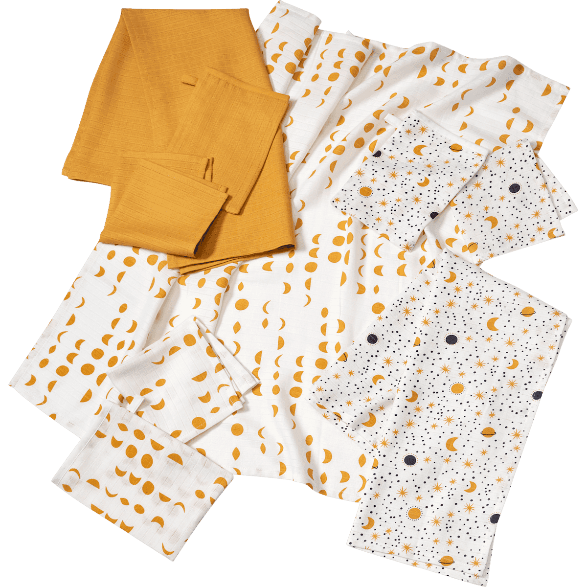 babylove langes set de départ blanc/moutarde, 9 pièces — produit allemand authentique au Maroc