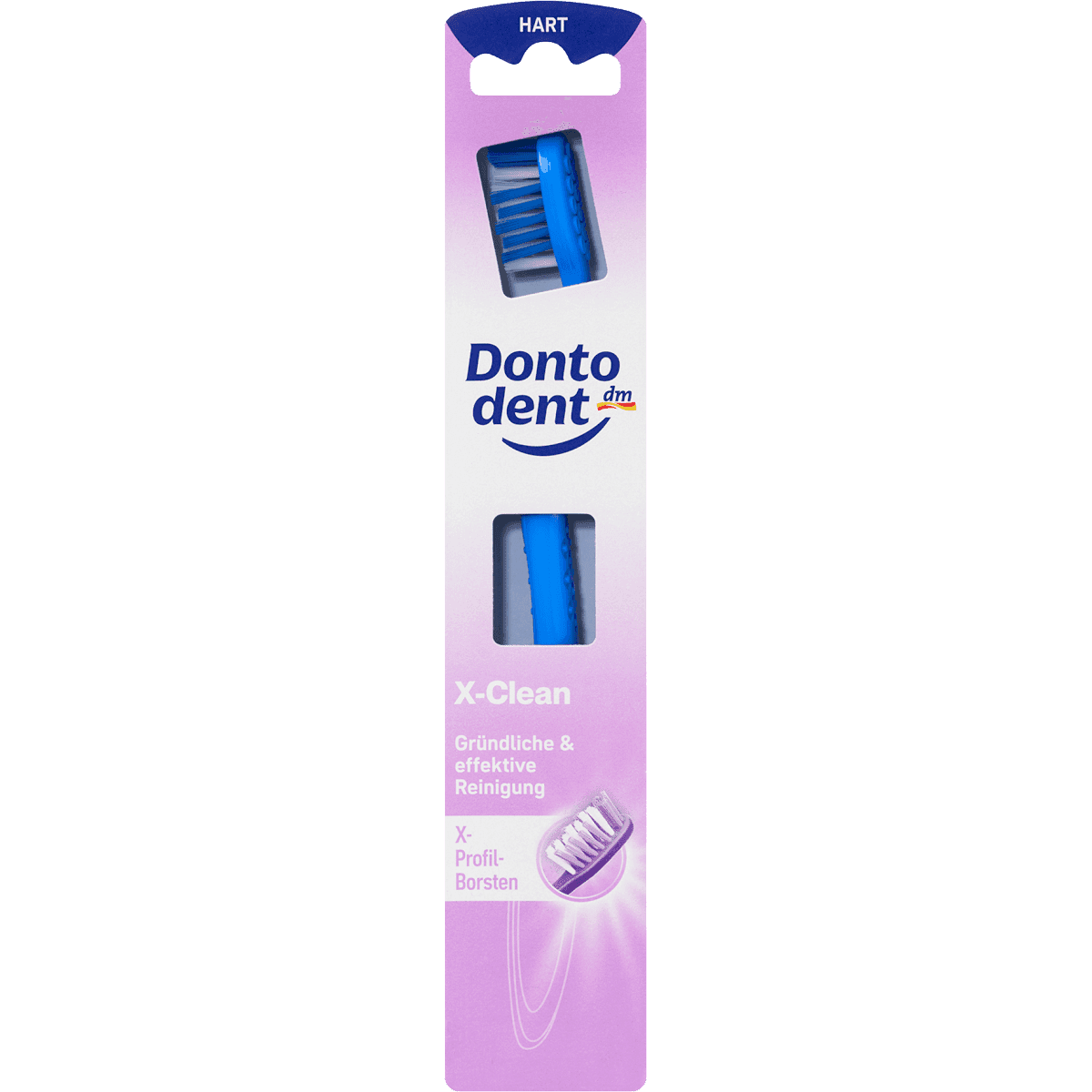 Dontodent Brosse à dents X-clean dure 1 pièce — produit allemand authentique au Maroc