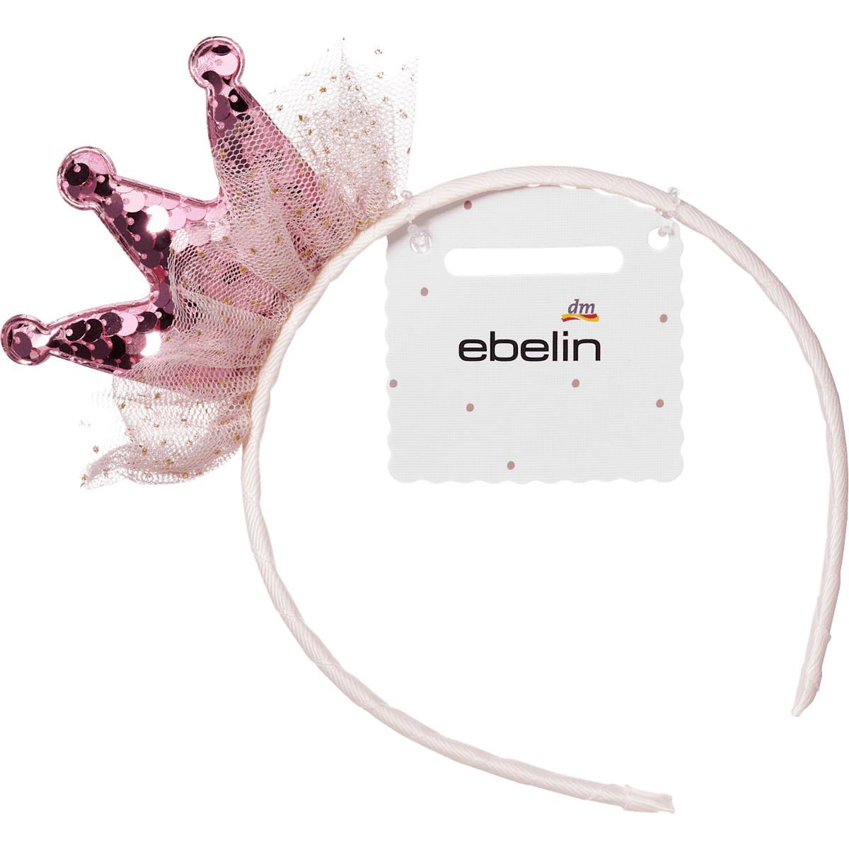 ebelin serre-tête avec couronne à paillettes 1 pièce — produit allemand authentique au Maroc