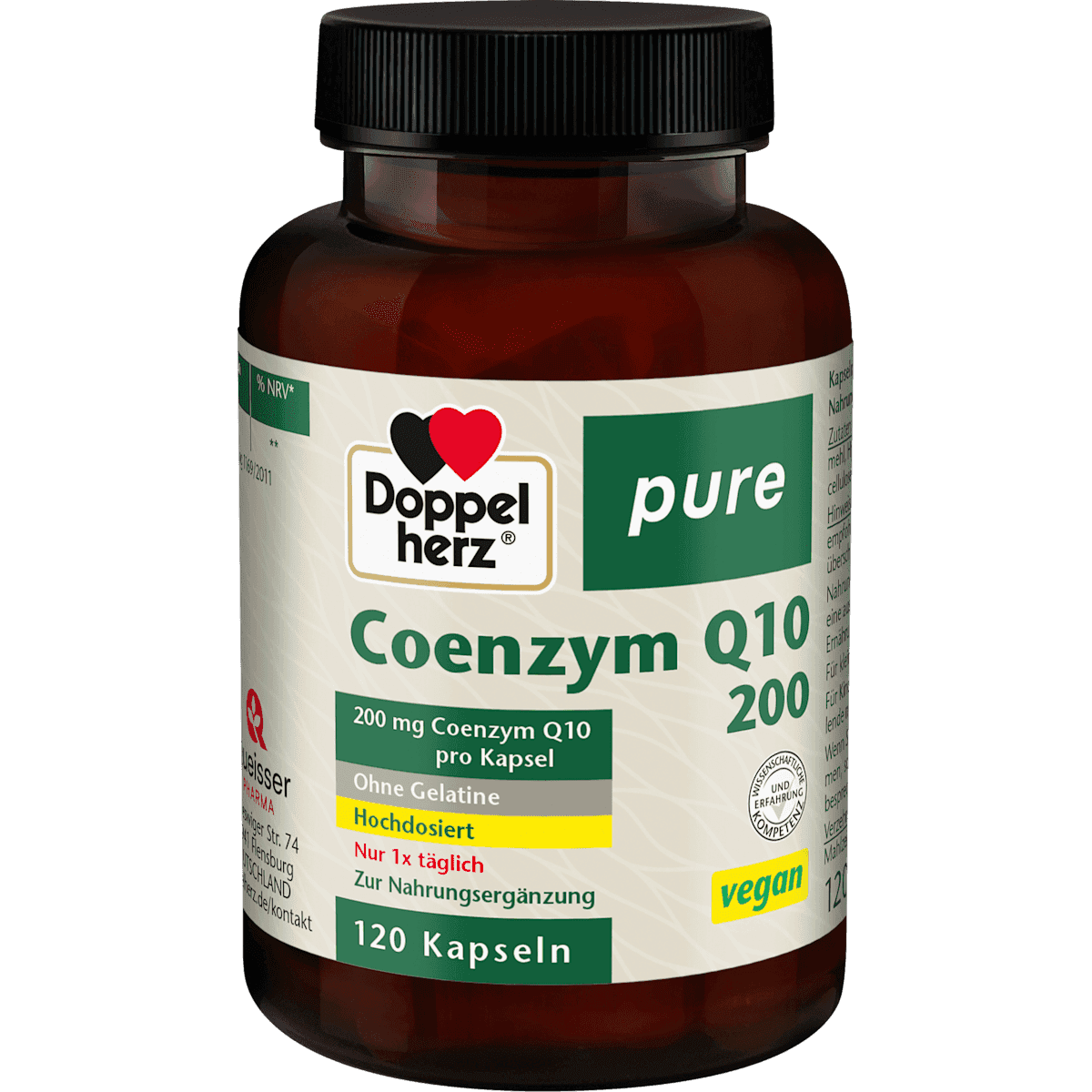 Doppelherz Coenzyme Q10 gélules 120 pièces, 60,7 g — produit allemand authentique au Maroc