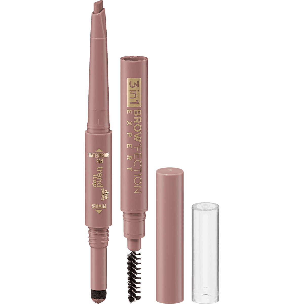 trend !t up crayon sourcils 3en1 Brow'fection Expert 010 Ash Brown 0,4 g — produit allemand authentique au Maroc