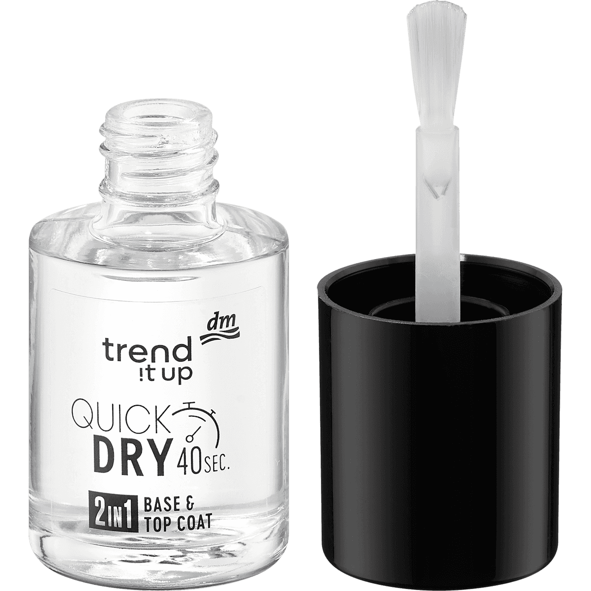 trend !t up Base & Top Coat 2-in-1 Drying Rapide 10,5 ml — authentic German product in Morocco