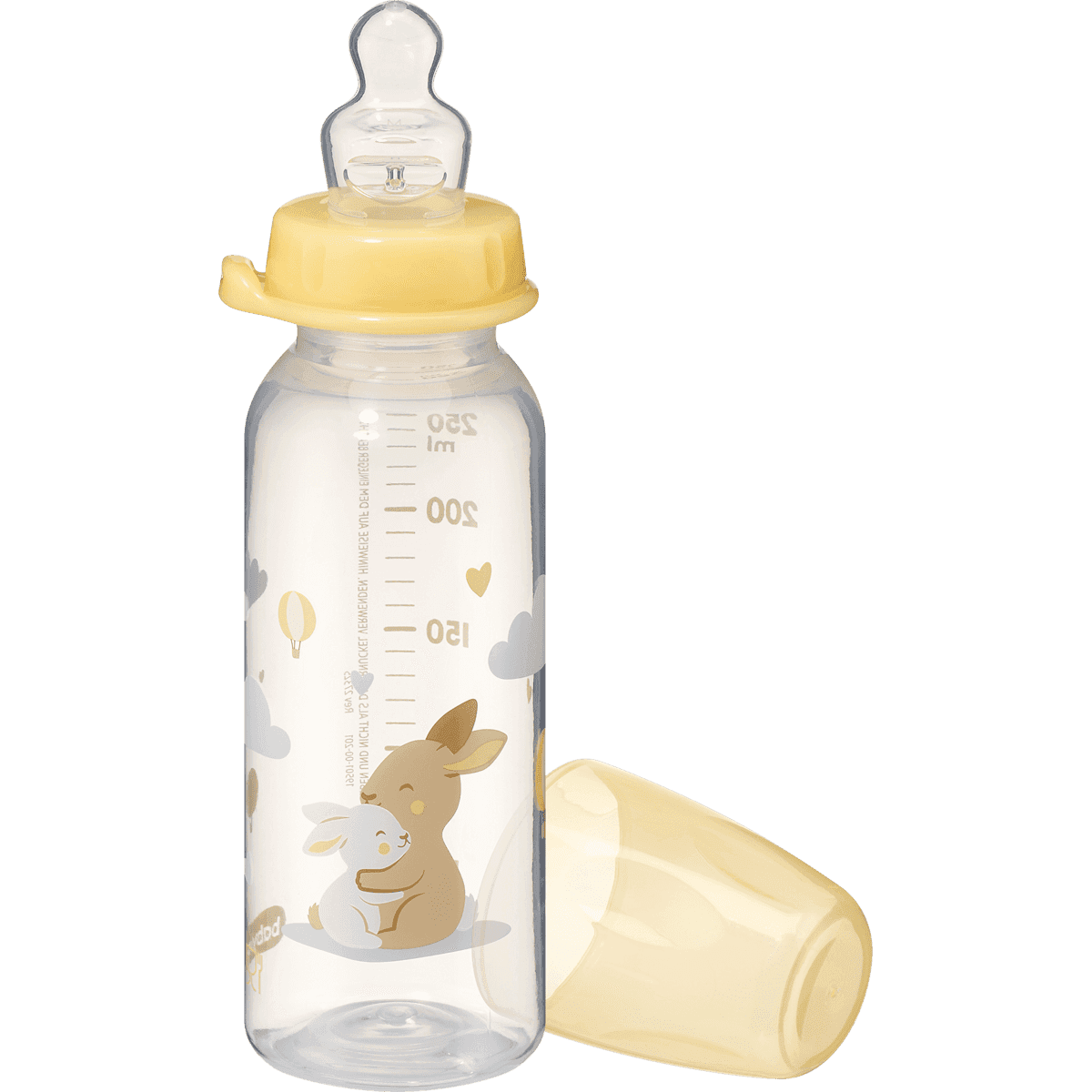 babylove Biberon jaune, 250 ml, 1 pièce — produit allemand authentique au Maroc