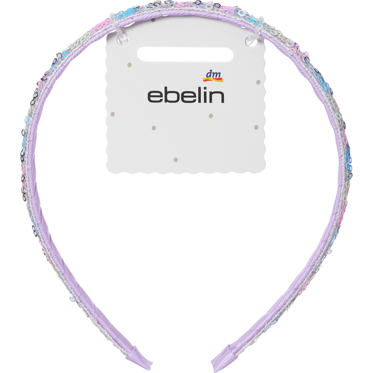 ebelin Serre-tête à paillettes violet 1 pc — produit allemand authentique au Maroc