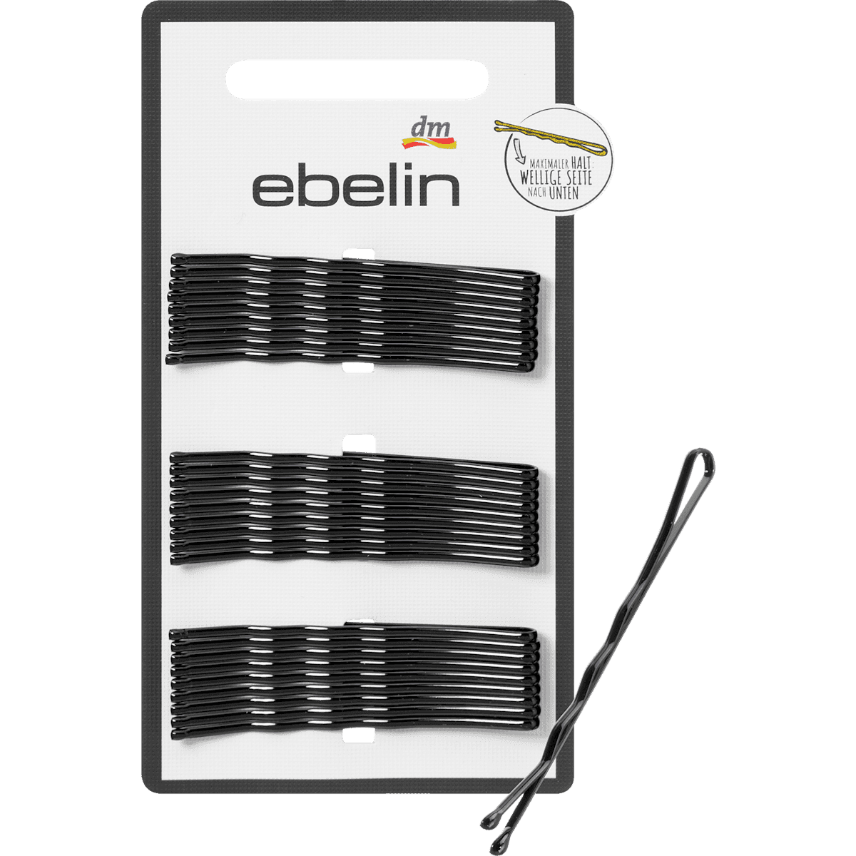 ebelin Barrettes midi noir, 27 pièces — produit allemand authentique au Maroc