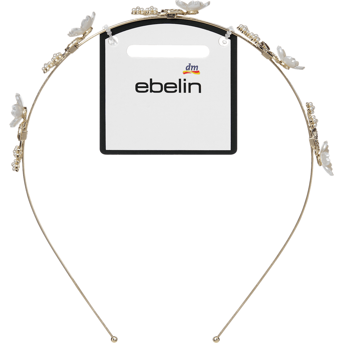 ebelin serre-tête à fleurs aspect doré 1 pièce — produit allemand authentique au Maroc