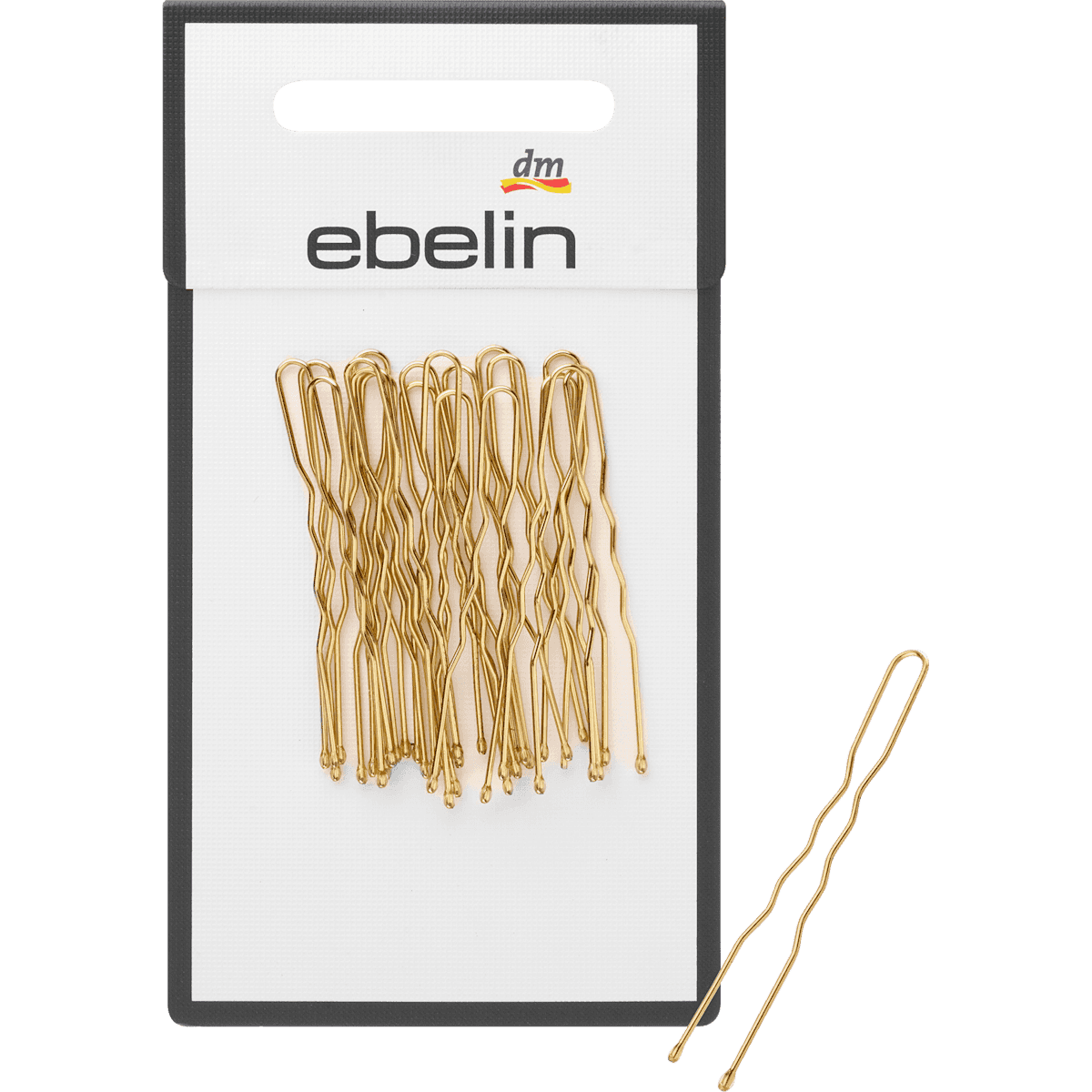 ebelin Épingles à cheveux courtes dorées 20 pièces — produit allemand authentique au Maroc