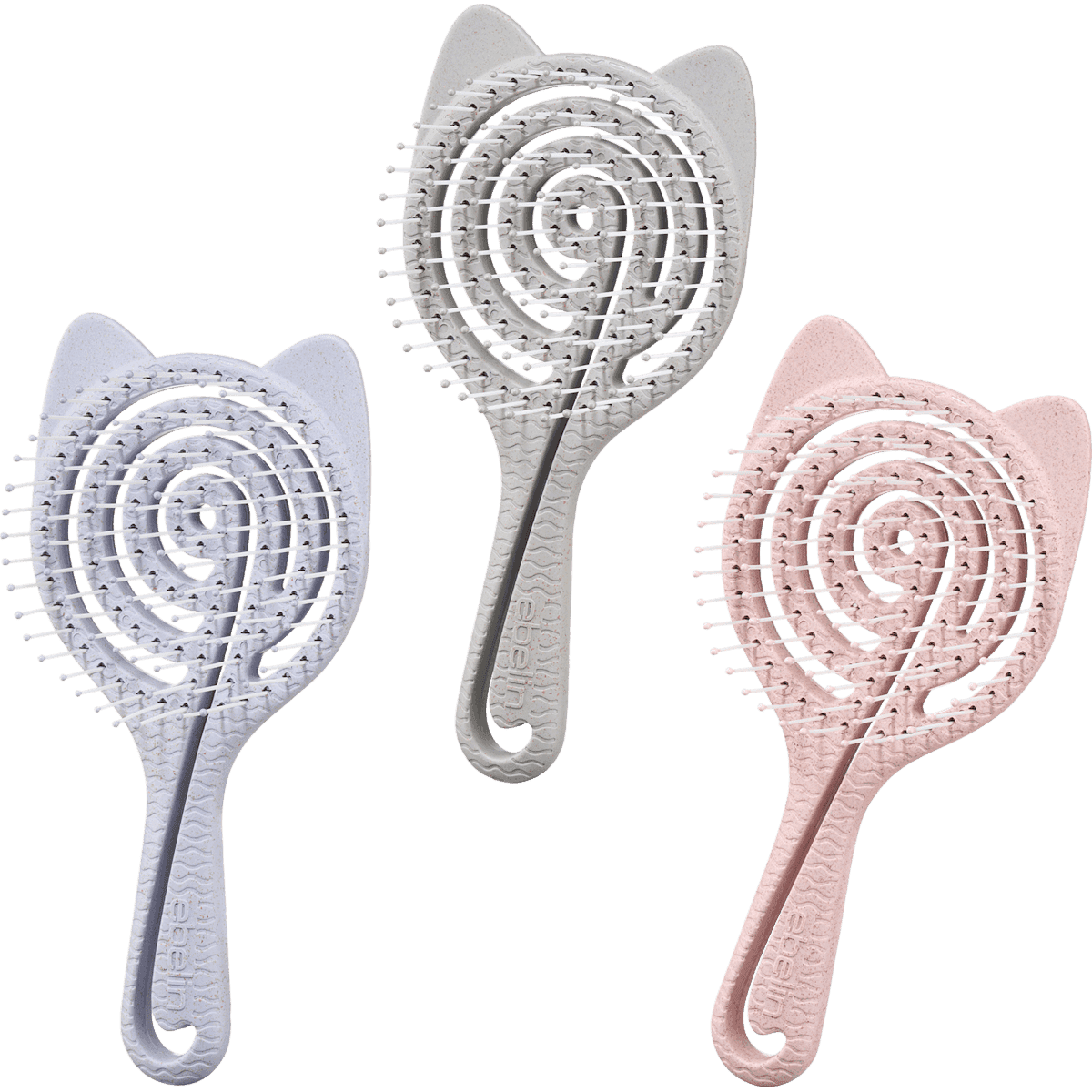 ebelin Brosse démêlante spirale avec oreilles de chat, 1 pièce — produit allemand authentique au Maroc