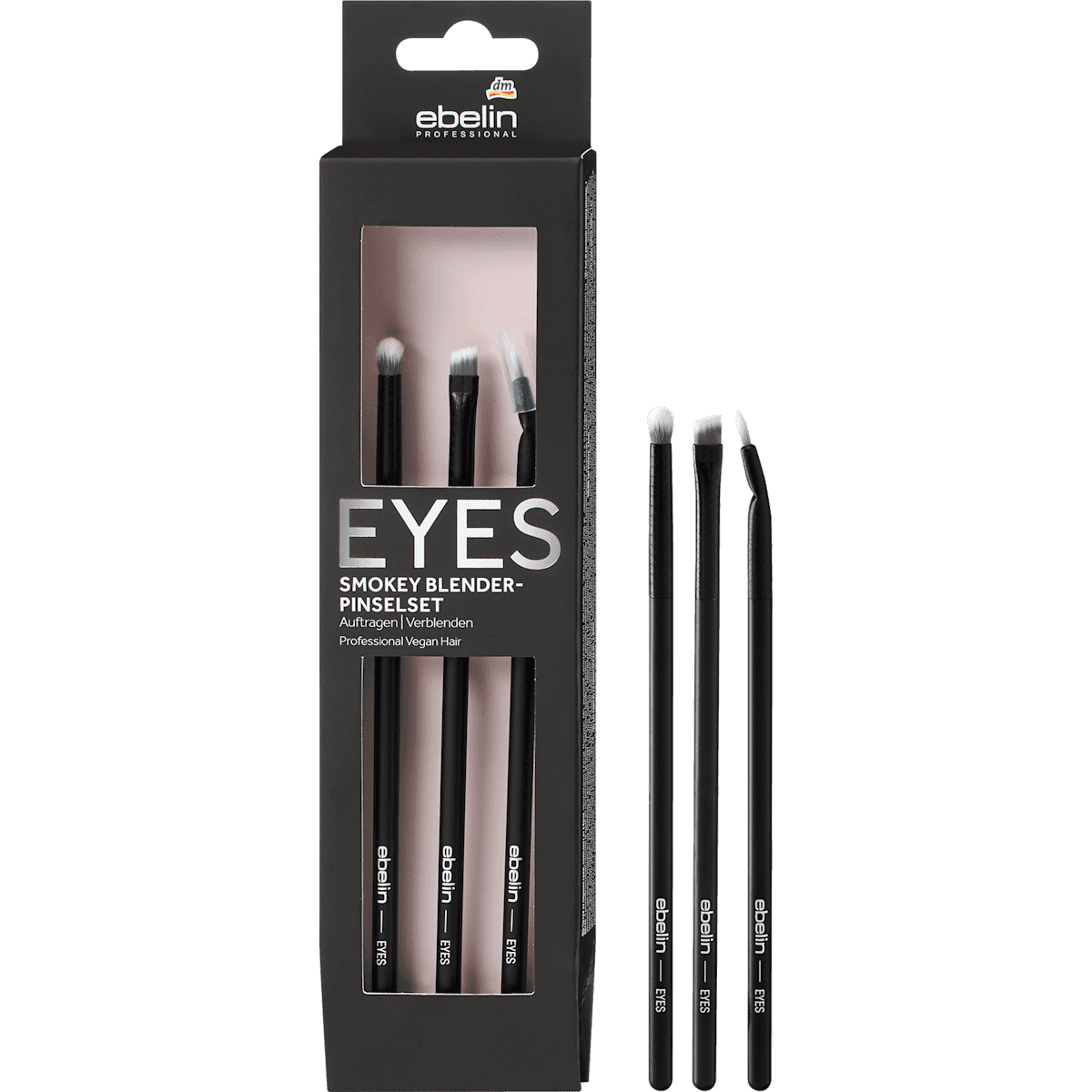 ebelin PROFESSIONAL Set de pinceaux Smokey Blender 3 pièces, 1 pièce — produit allemand authentique au Maroc