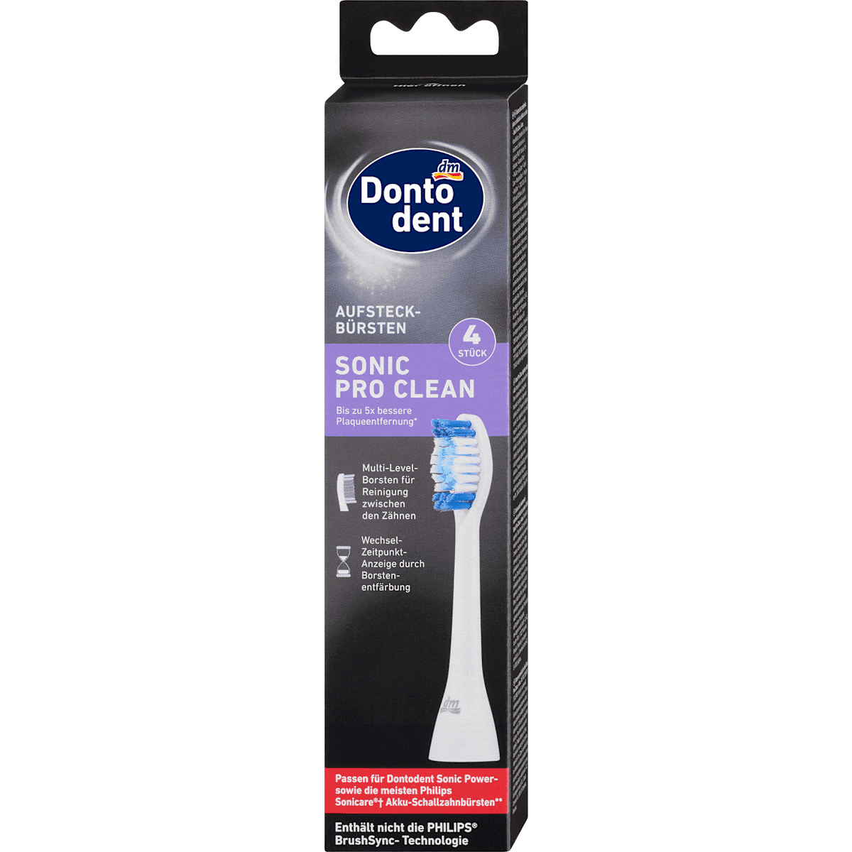 Dontodent Heads brush Sonic Pro Clean, 4 pc — authentic German product in Morocco
