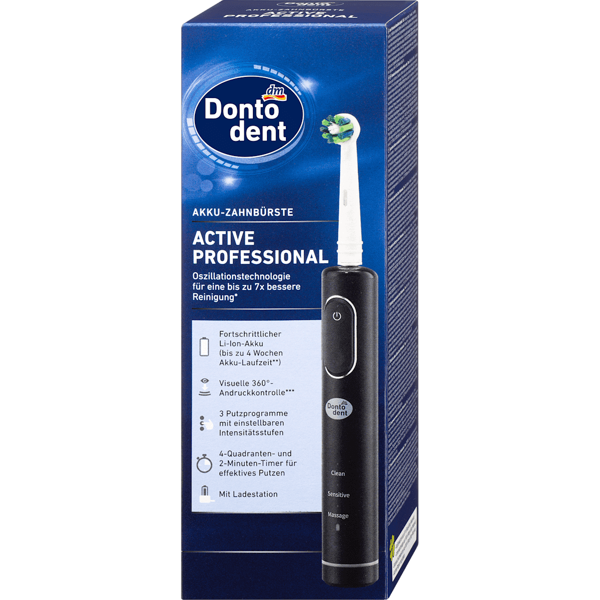 Dontodent Brosse à dents électrique Active Professional 1 pièce — produit allemand authentique au Maroc