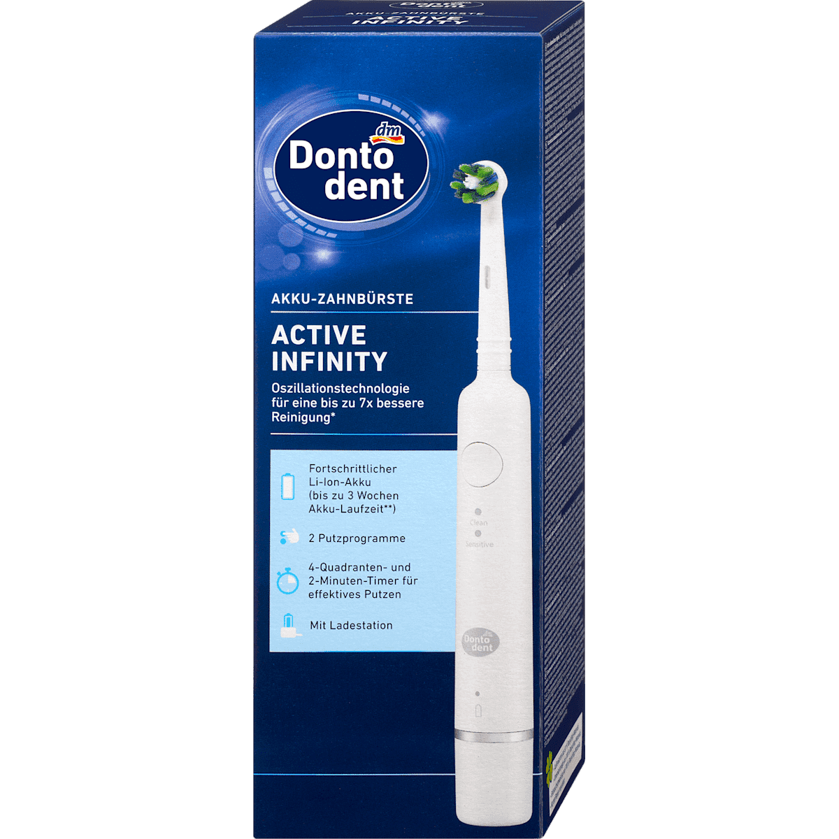 Dontodent Brosse à Dents Électrique Active Infinity 1 pc — produit allemand authentique au Maroc