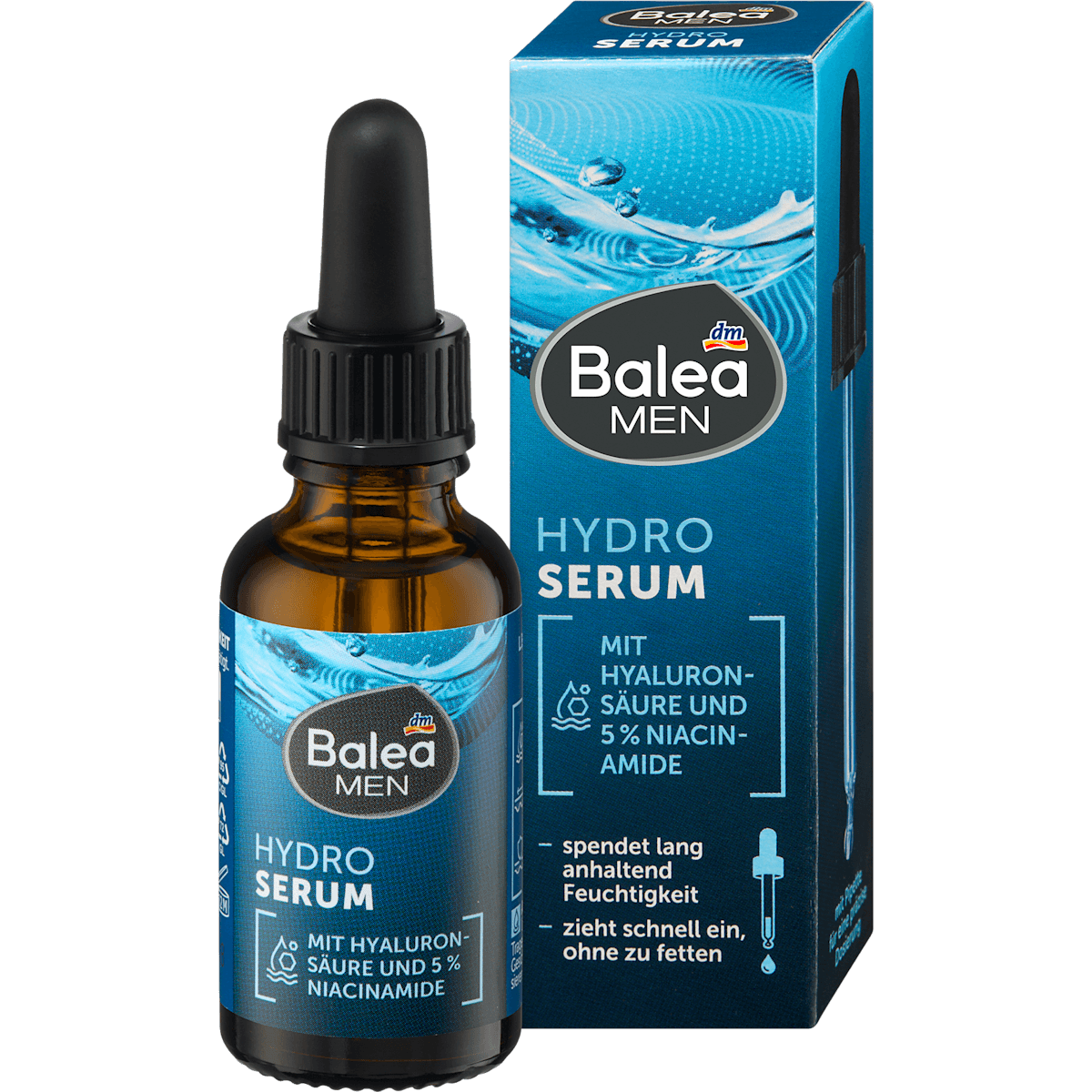 Balea MEN Sérum Hydro 30 ml — produit allemand authentique au Maroc