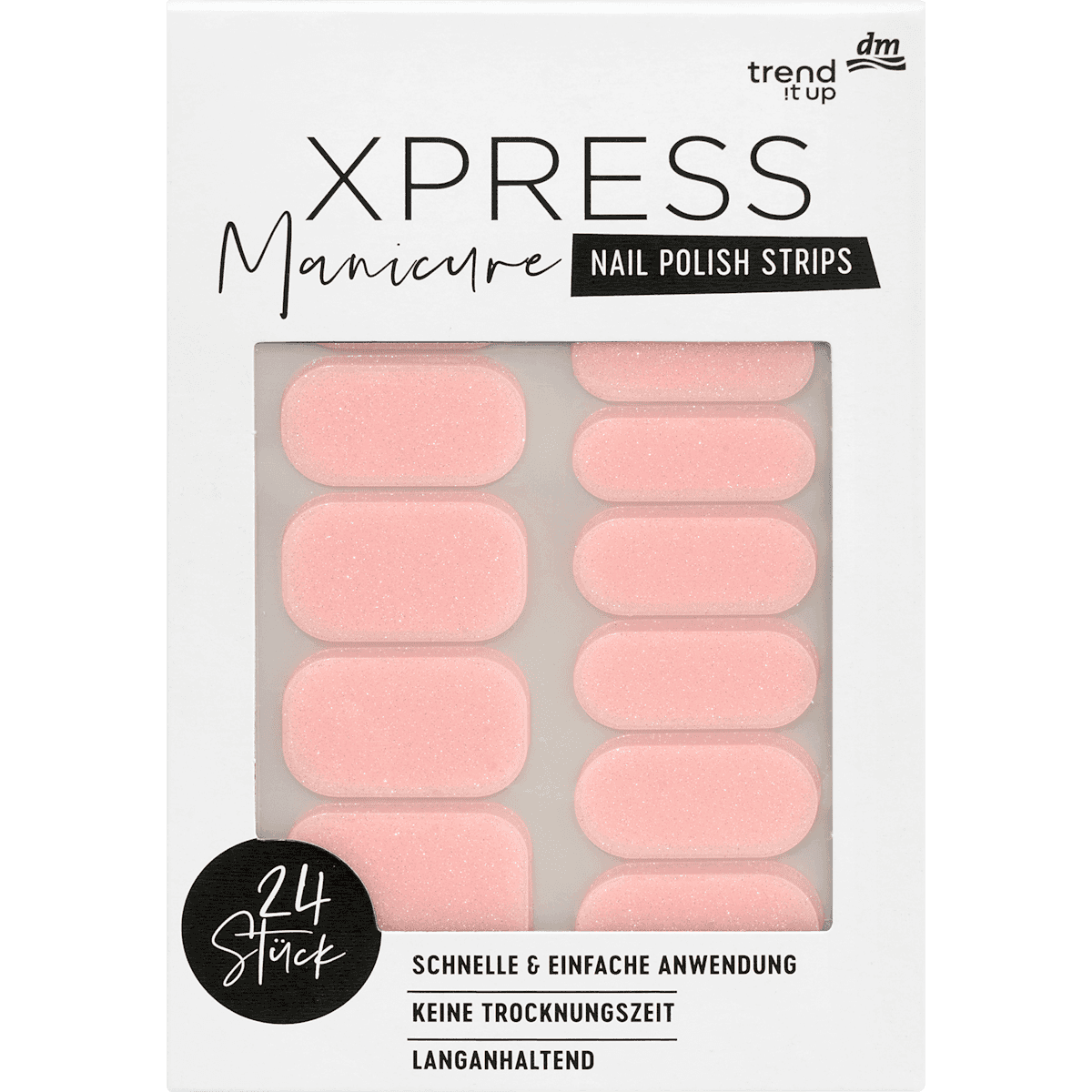 trend !t up Stickers à ongles XPRESS Manicure 034 Gloss 24 pièces — produit allemand authentique au Maroc