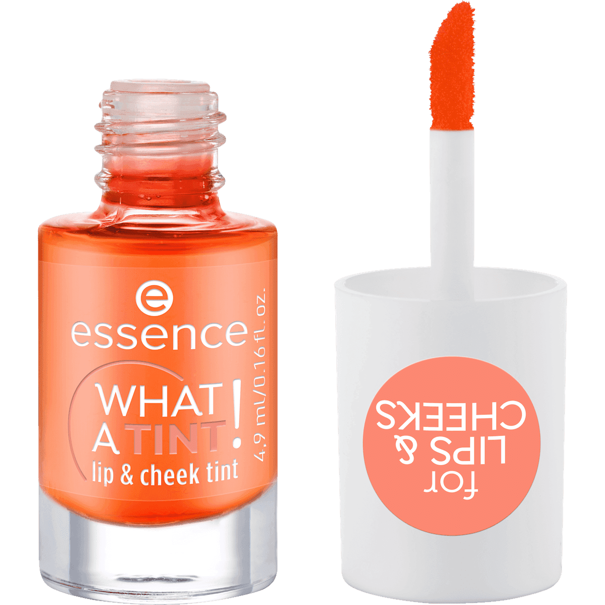 essence Teinte lèvres & joues What A Tint 03 Peachy Vibes, 4,9 ml — produit allemand authentique au Maroc