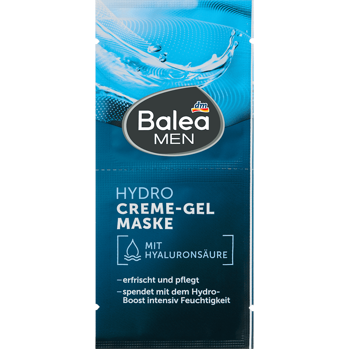 Balea MEN Masque visage crème-gel Hydro 16 ml — produit allemand authentique au Maroc
