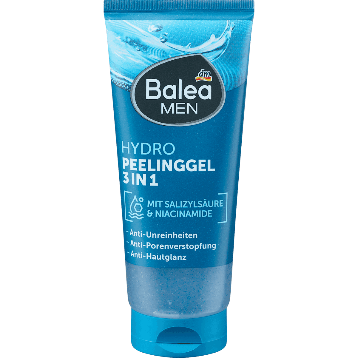 Balea MEN Gommage Hydro 3en1, 100 ml — produit allemand authentique au Maroc