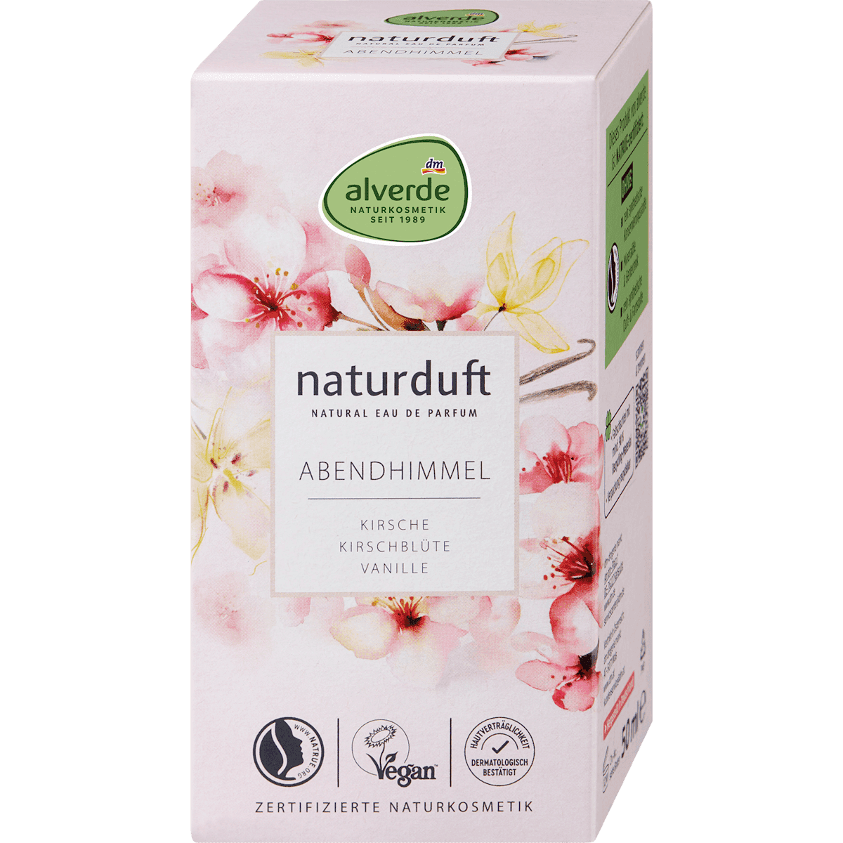 alverde NATURKOSMETIK Abendhimmel Water Fragrance 50 ml — authentic German product in Morocco