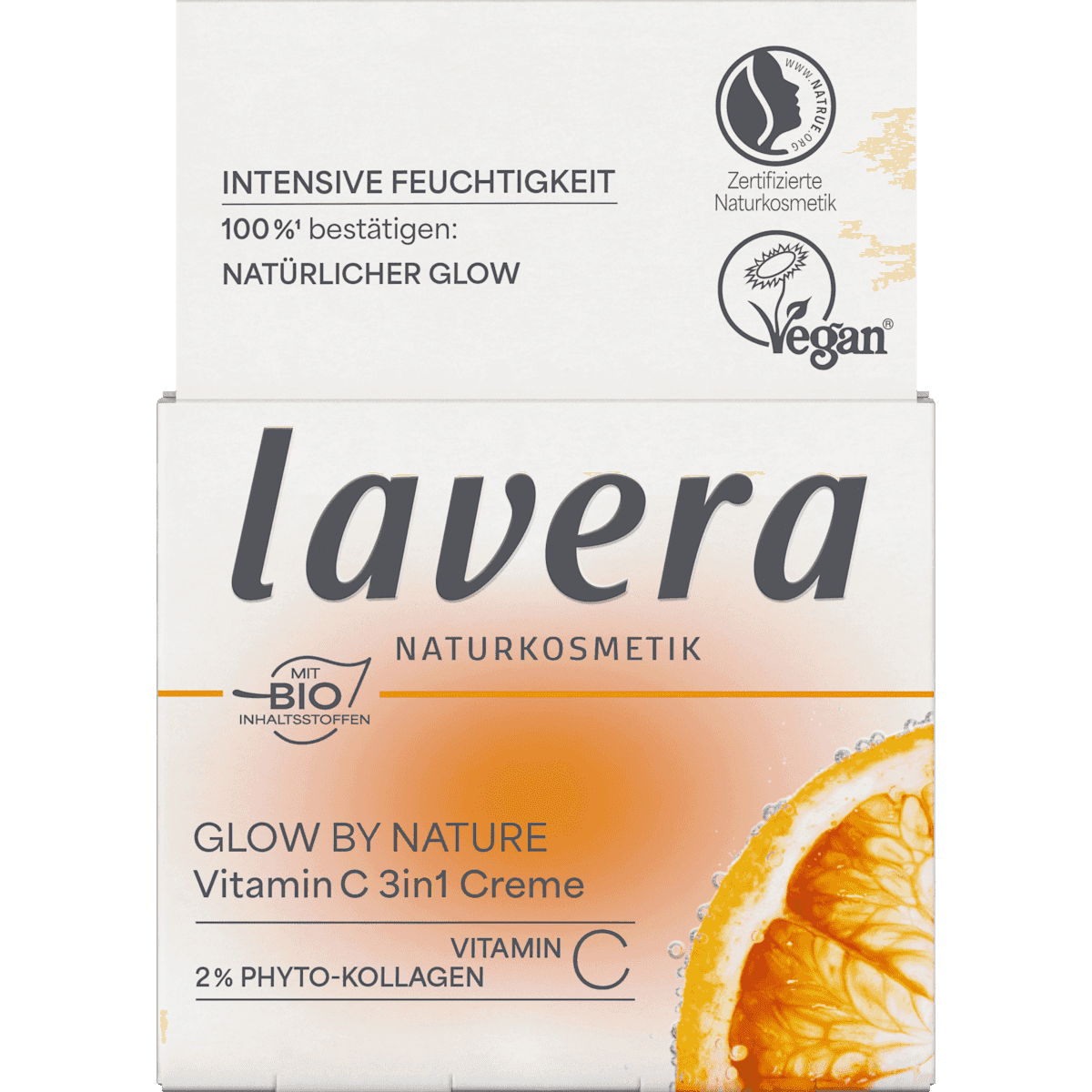 lavera NATURKOSMETIK Crème visage Glow By Nature Vitamine C 3in1, 50 ml — منتج ألماني أصلي في المغرب