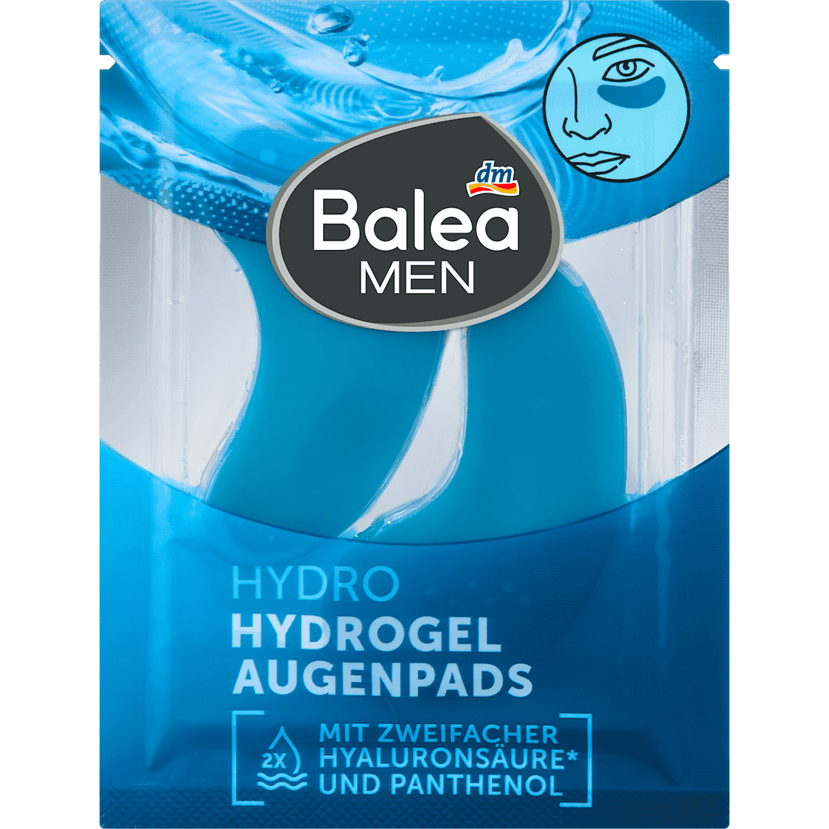 Balea MEN patches eyes hydrogel (1 pair), 2 pcs — authentic German product in Morocco