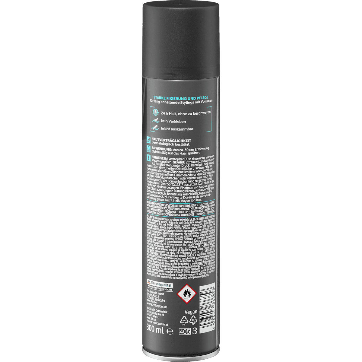 Balea MEN Laque hair tenue flexible 300 ml (Balea MEN Haarspray flexible hold, 300 ml) — authentic German product in Morocco