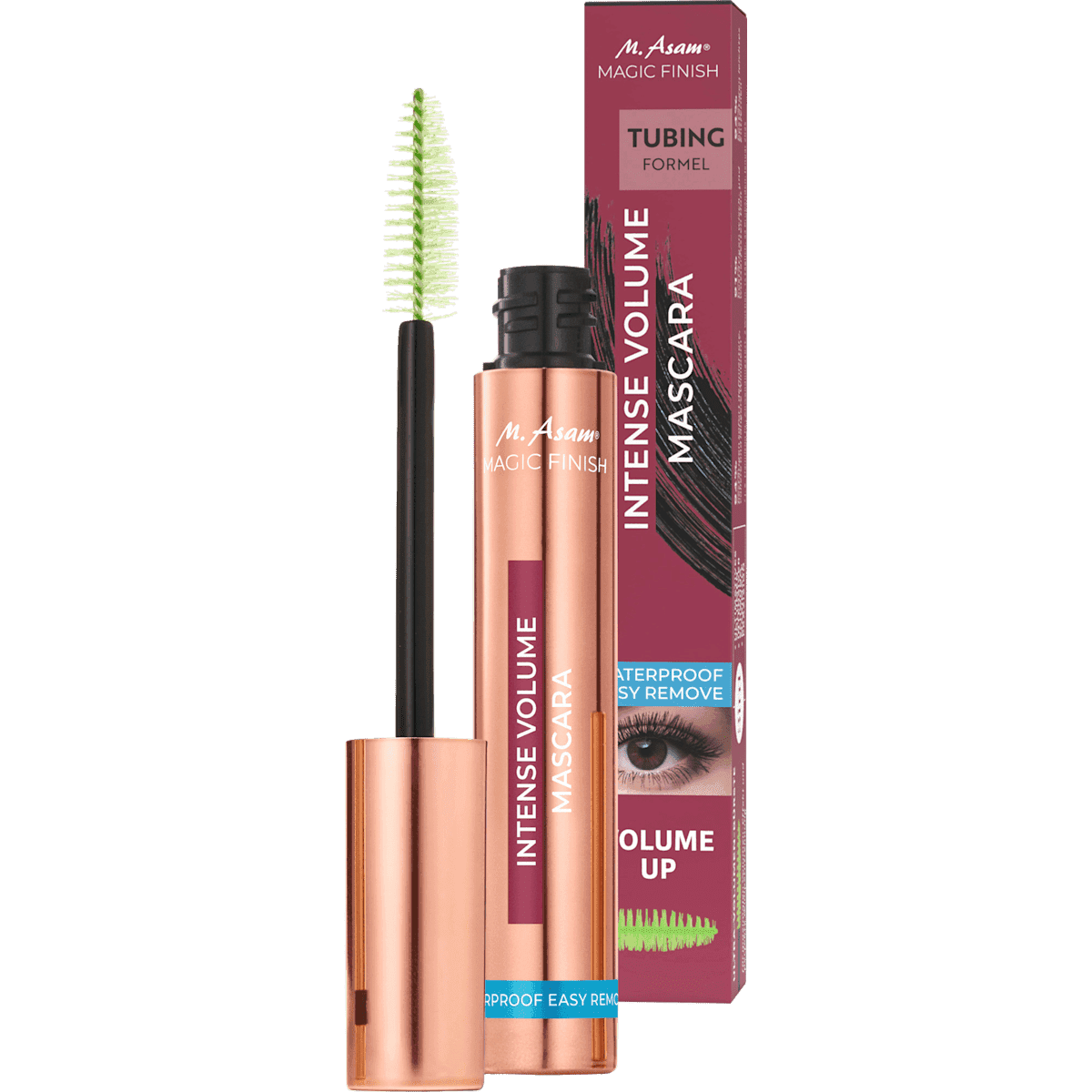 M. Asam Mascara Intense Volume Waterproof Easy Remove Deep Black, 12 ml — authentic German product in Morocco