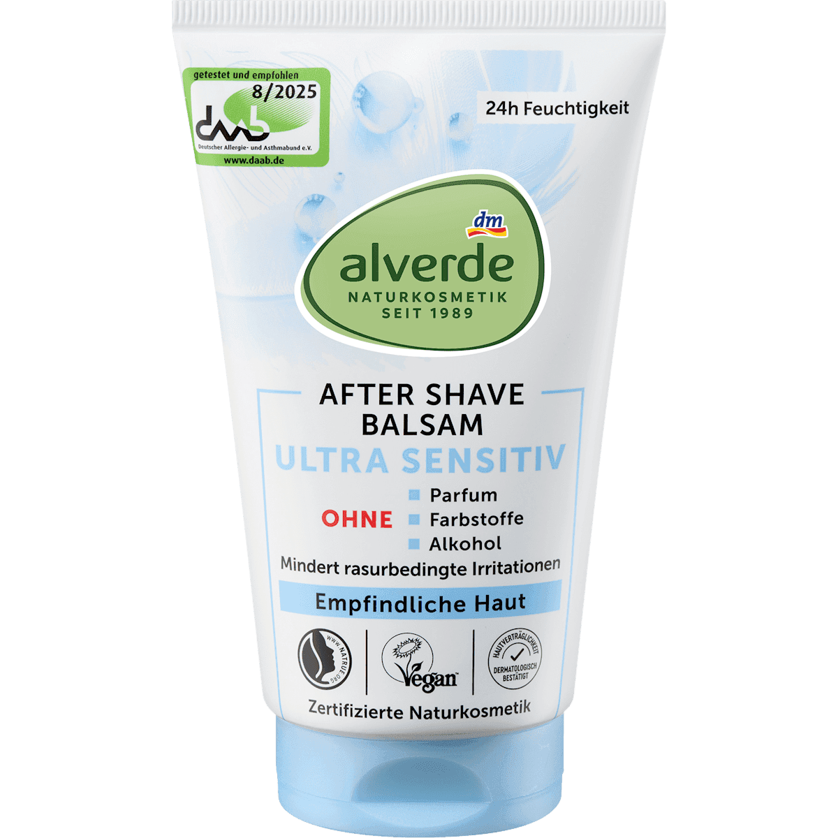 alverde NATURKOSMETIK baume après-rasage ultra sensible 125 ml — منتج ألماني أصلي في المغرب