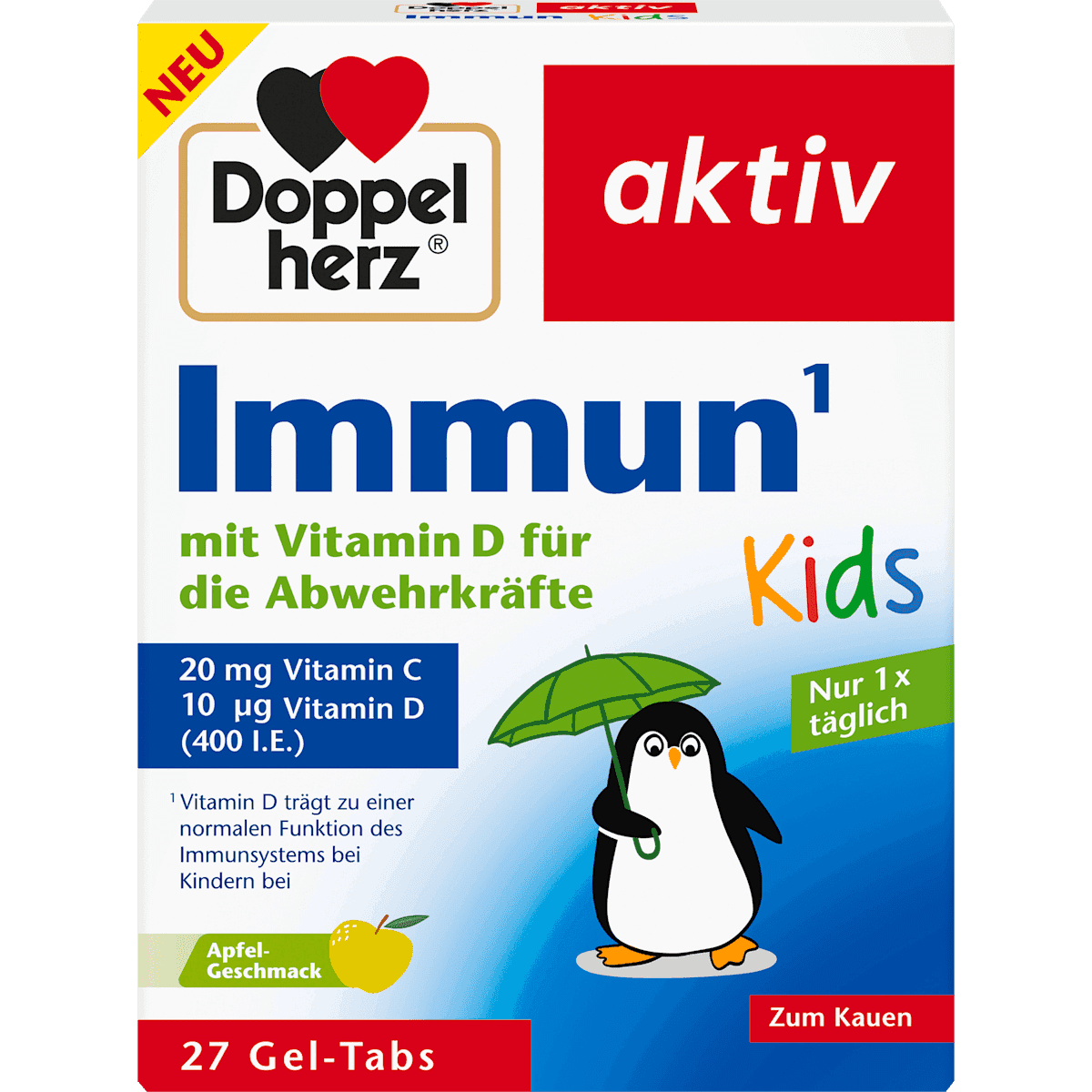 Doppelherz Immuno Kids Gel-Tabs 27 pièces, 27 pièces — produit allemand authentique au Maroc