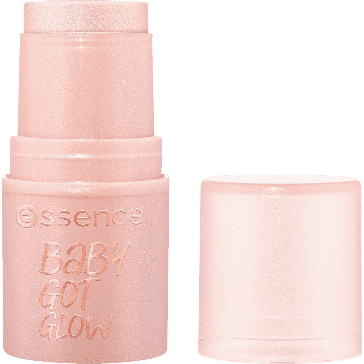 essence Highlighter Baby Got Glow Stick 20 Rosy Glaze, 5,5 g — produit allemand authentique au Maroc