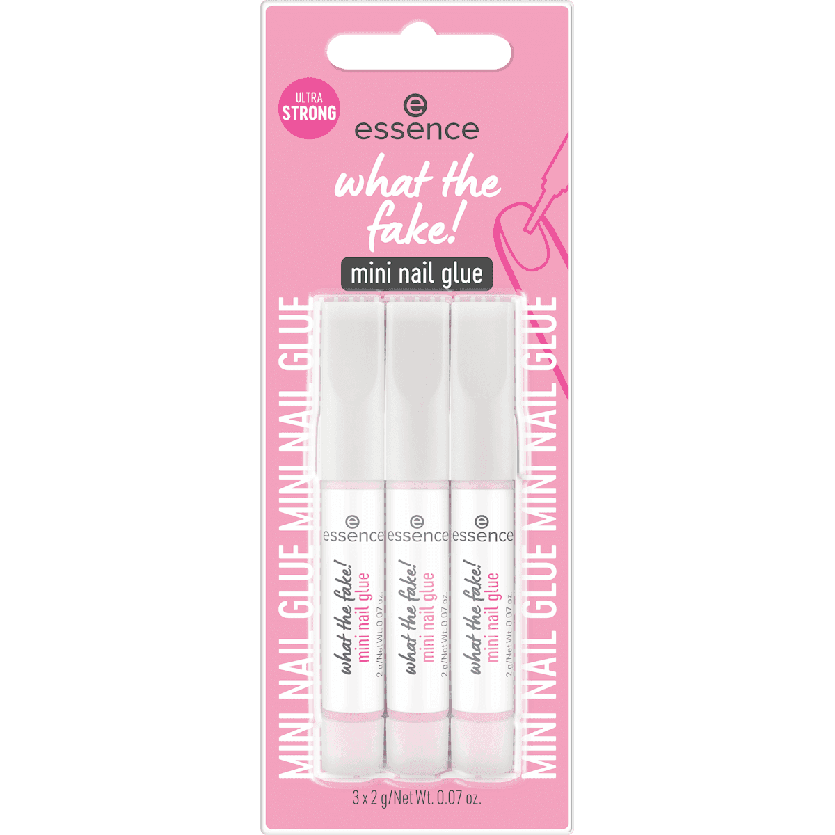essence Colle à ongles What The Fake! Mini Nail Glue (3x2g), 6 g — produit allemand authentique au Maroc