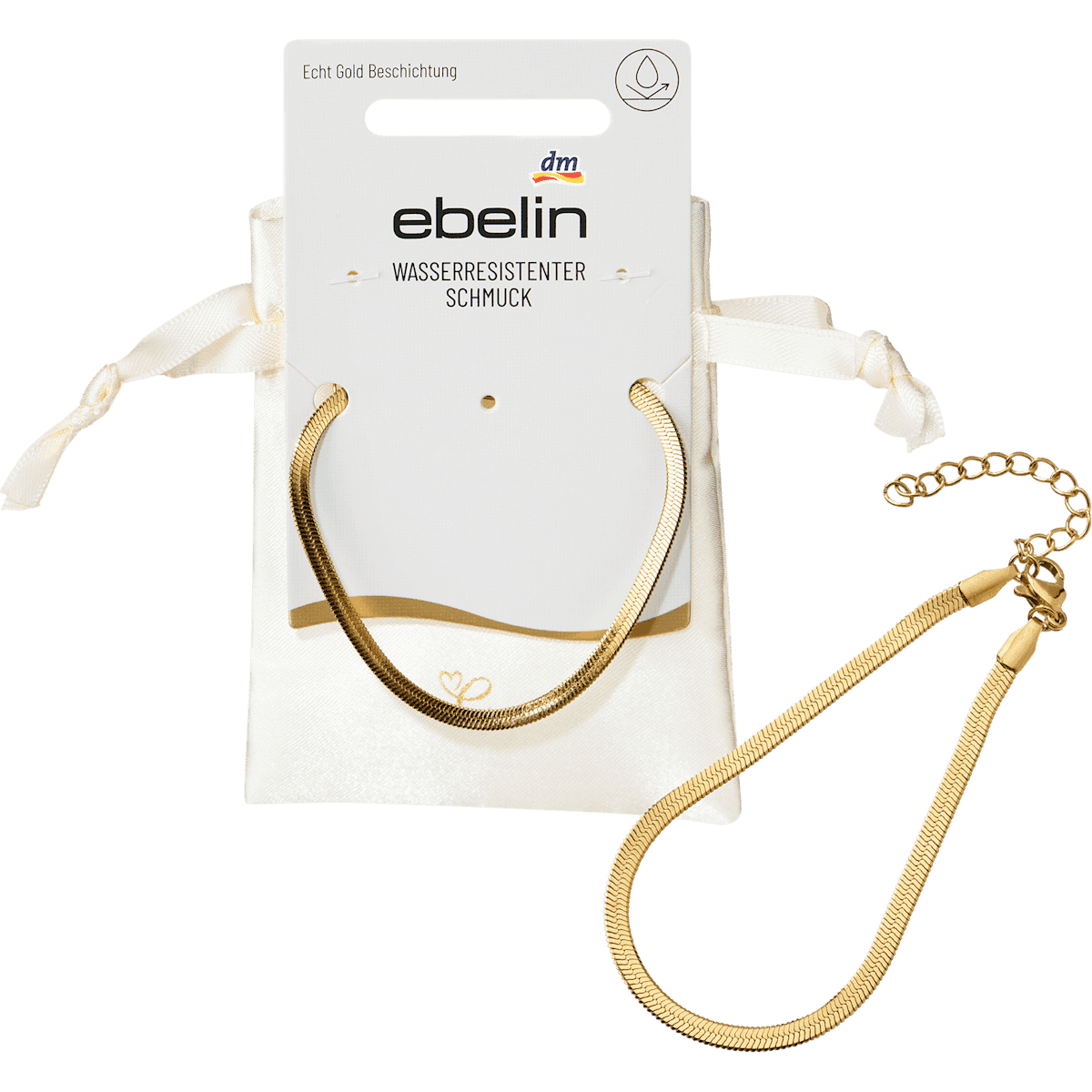 ebelin Bracelet Résistant à l'Eau Aspect Doré 1 pièce — produit allemand authentique au Maroc