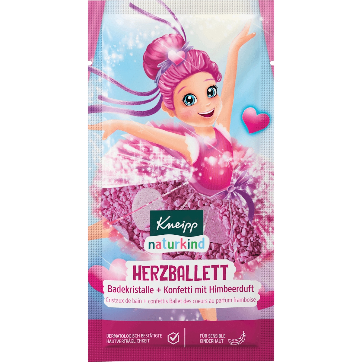 Kneipp Naturkind Enfant Bain moussant Cristaux de bain Herzballett, 40 g — produit allemand authentique au Maroc