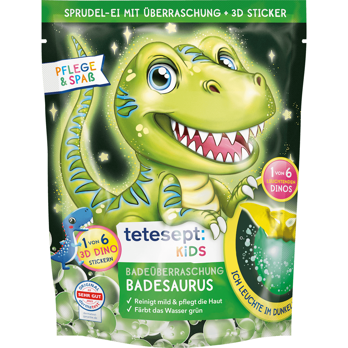 tetesept : KIDS Enfant Bain moussant Bain surprise Badesaurus, 1 pièce — produit allemand authentique au Maroc