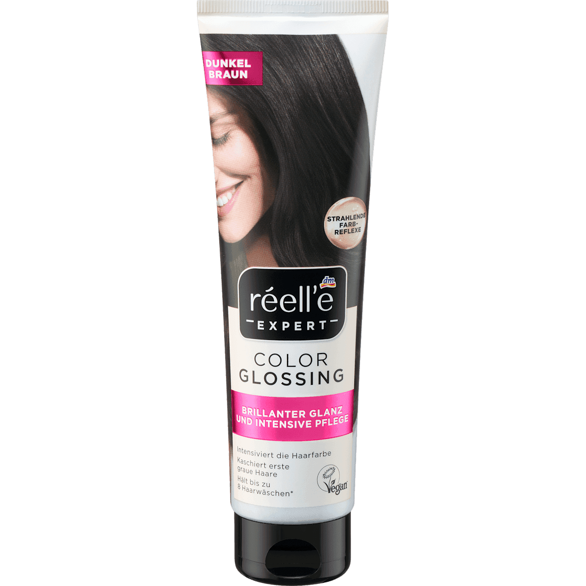 réell‘e EXPERT Soin glossing couleur Brun foncé, 150 ml — produit allemand authentique au Maroc