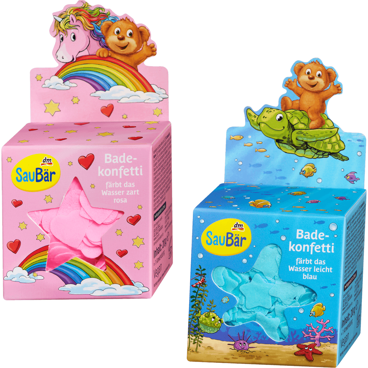 SauBär Confettis de bain pour enfants, 1 pièce — produit allemand authentique au Maroc