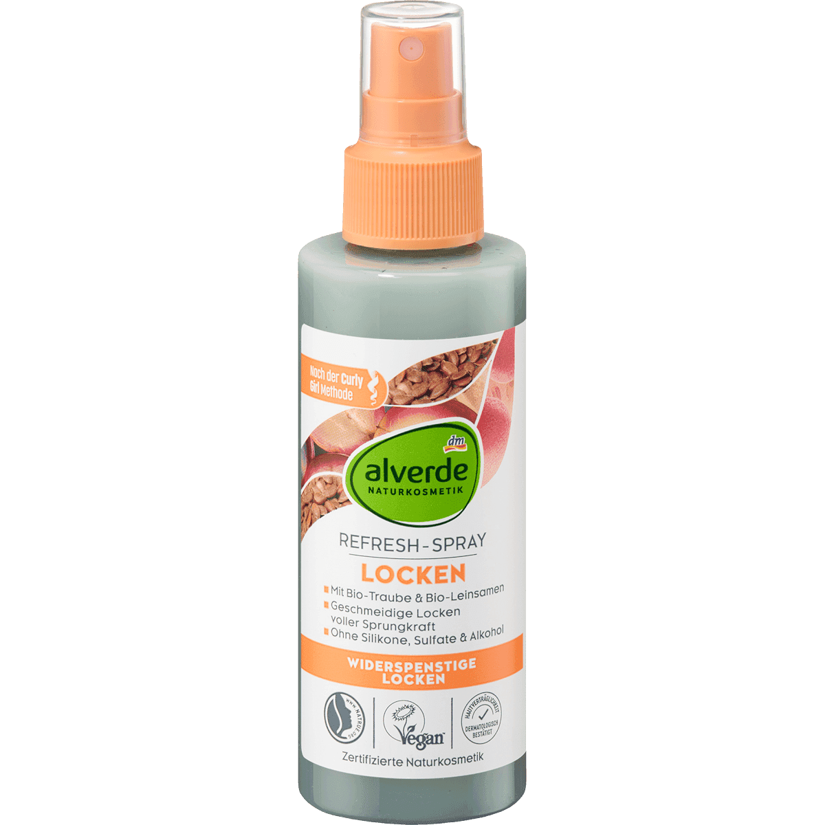 alverde NATURKOSMETIK Spray rafraîchissant pour boucles, 150 ml — produit allemand authentique au Maroc