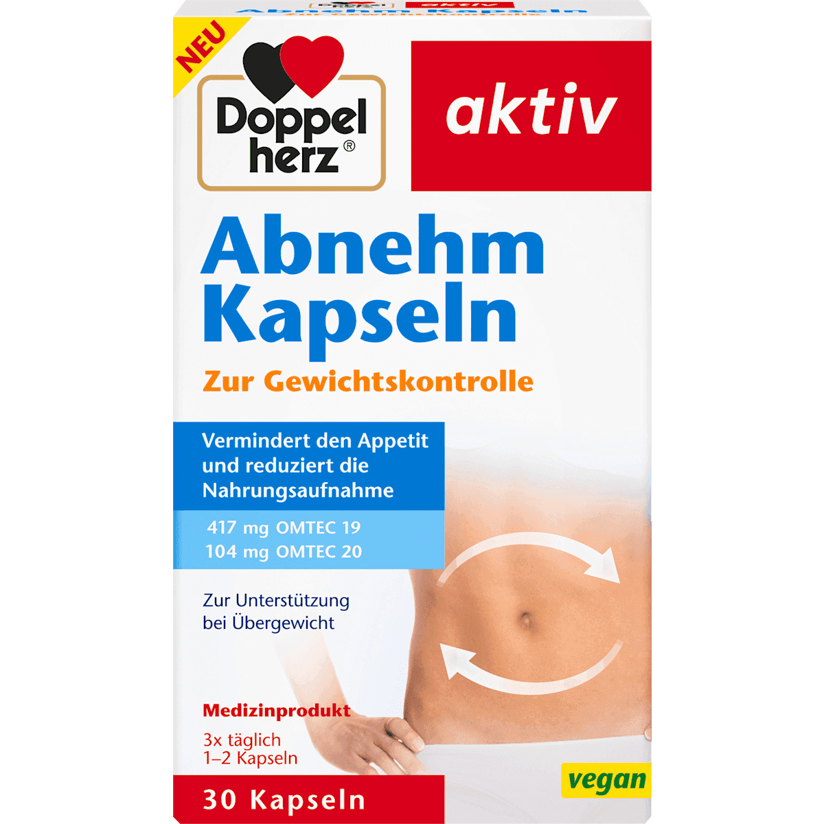 Doppelherz Abnehm gélules, 30 pièces — produit allemand authentique au Maroc