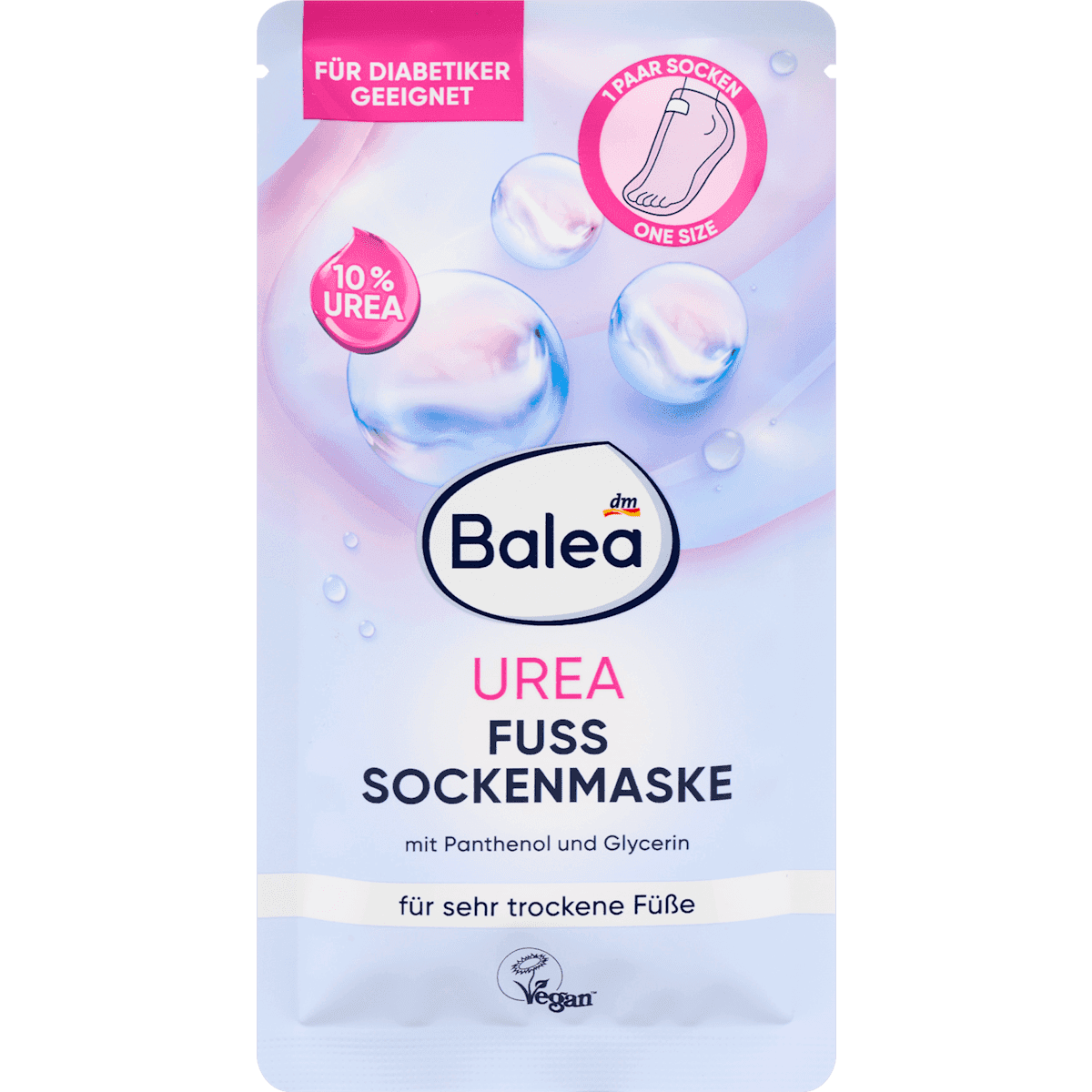 Balea masque pieds chaussettes urée (1 paire) 2 pcs — produit allemand authentique au Maroc