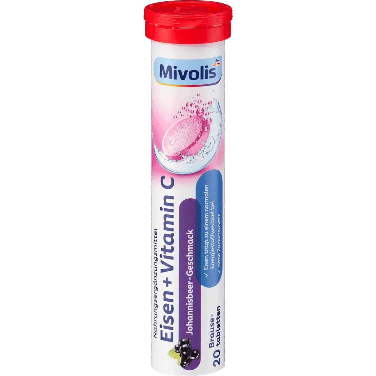 Mivolis Fer + C comprimés effervescents 20 pièces, 82 g — منتج ألماني أصلي في المغرب